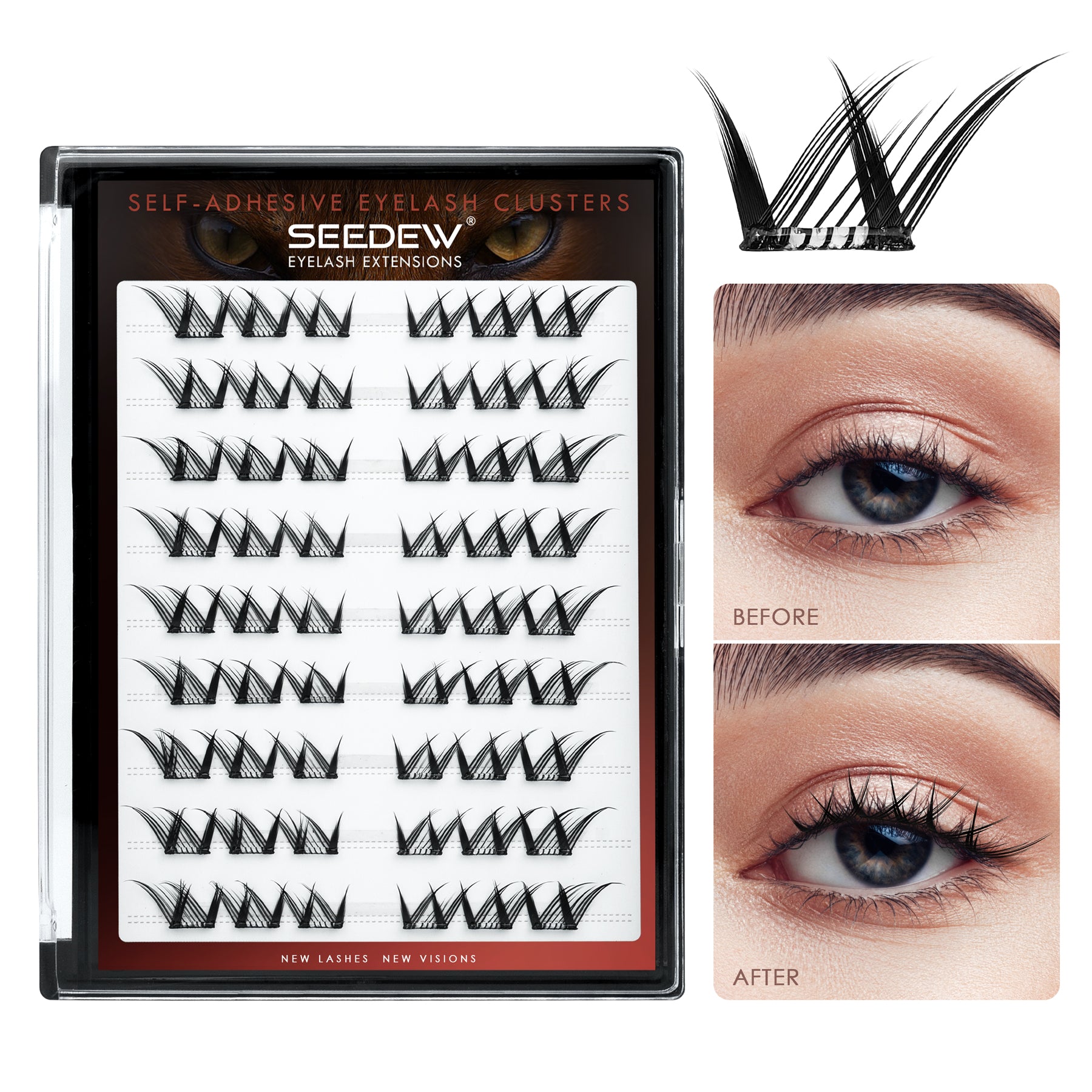 Pop-On Eyelashes - Fox Glam