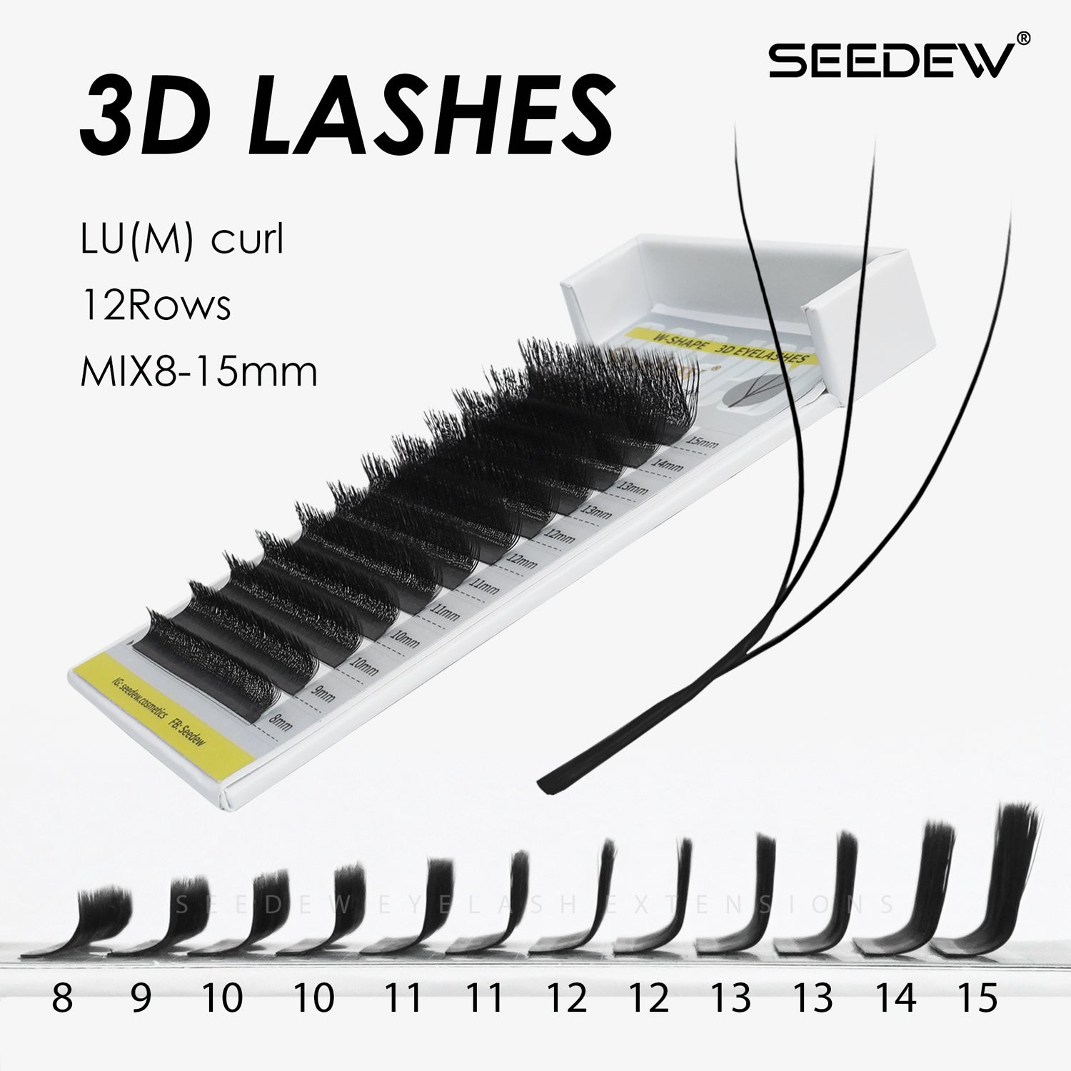 W-shape 3D Premade Fans Eyelash Extensions