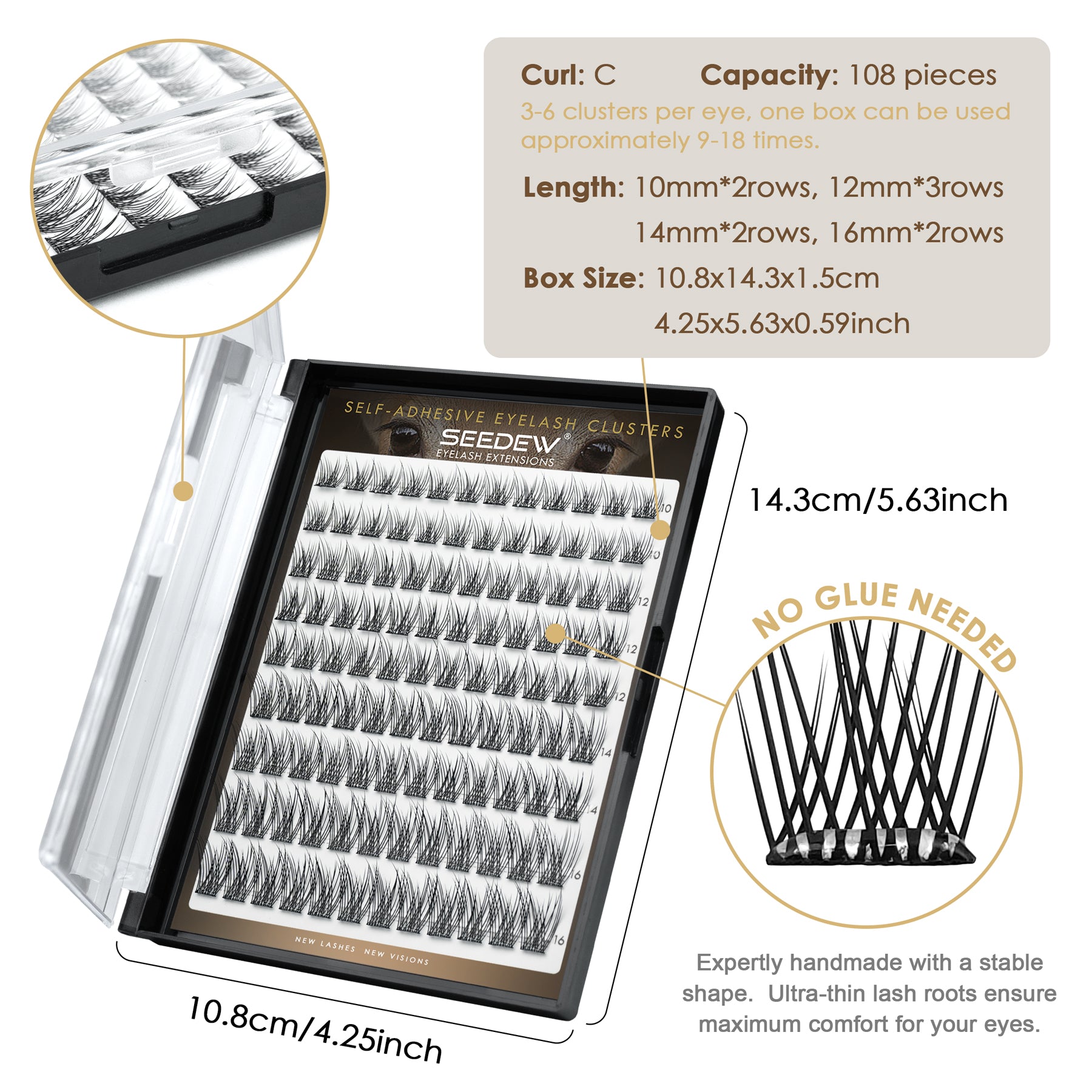 Pop-On Eyelashes - Natural Charm