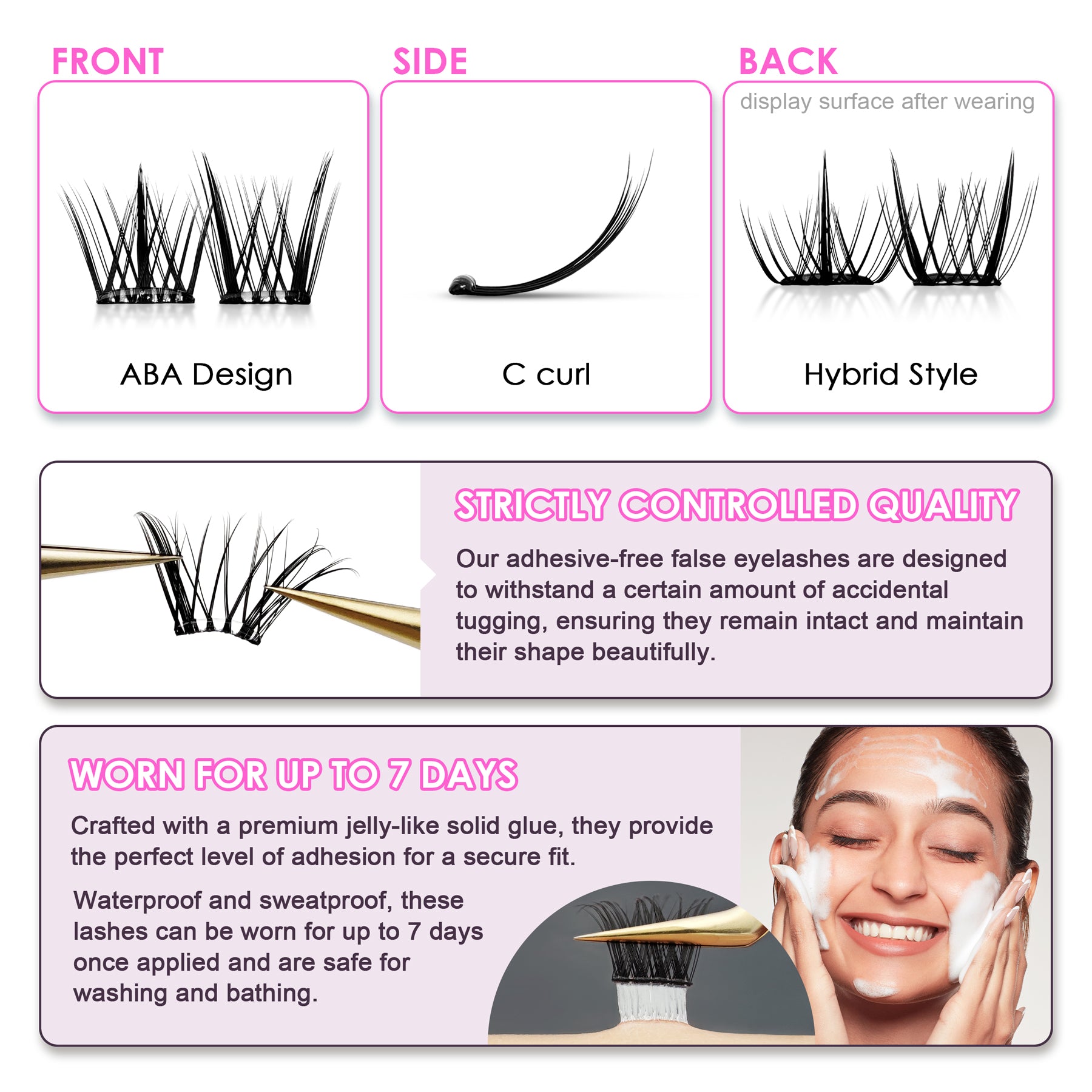 Pop-On Eyelashes - Bare Beauty(ABA)