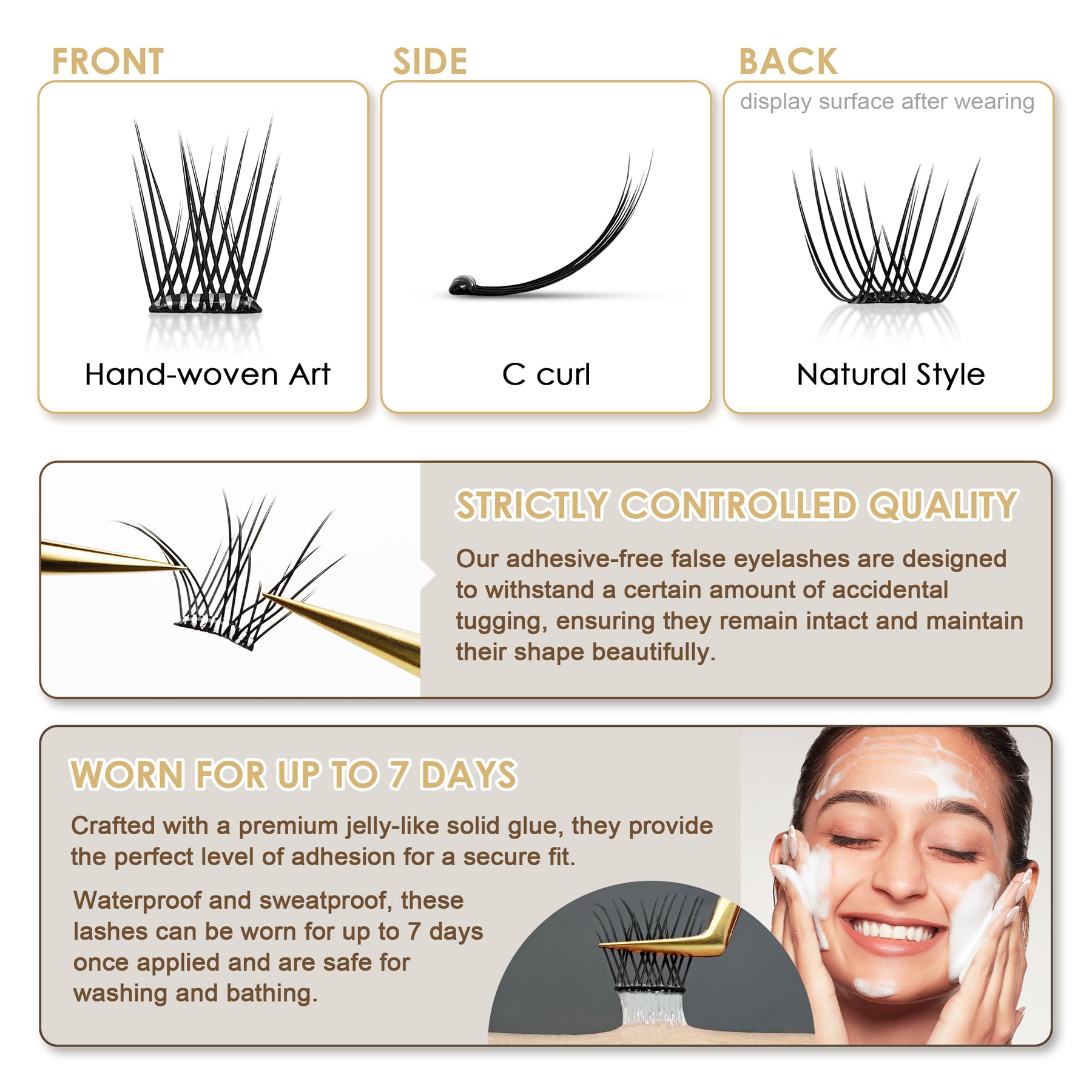 Pop-On Eyelashes - Natural Charm