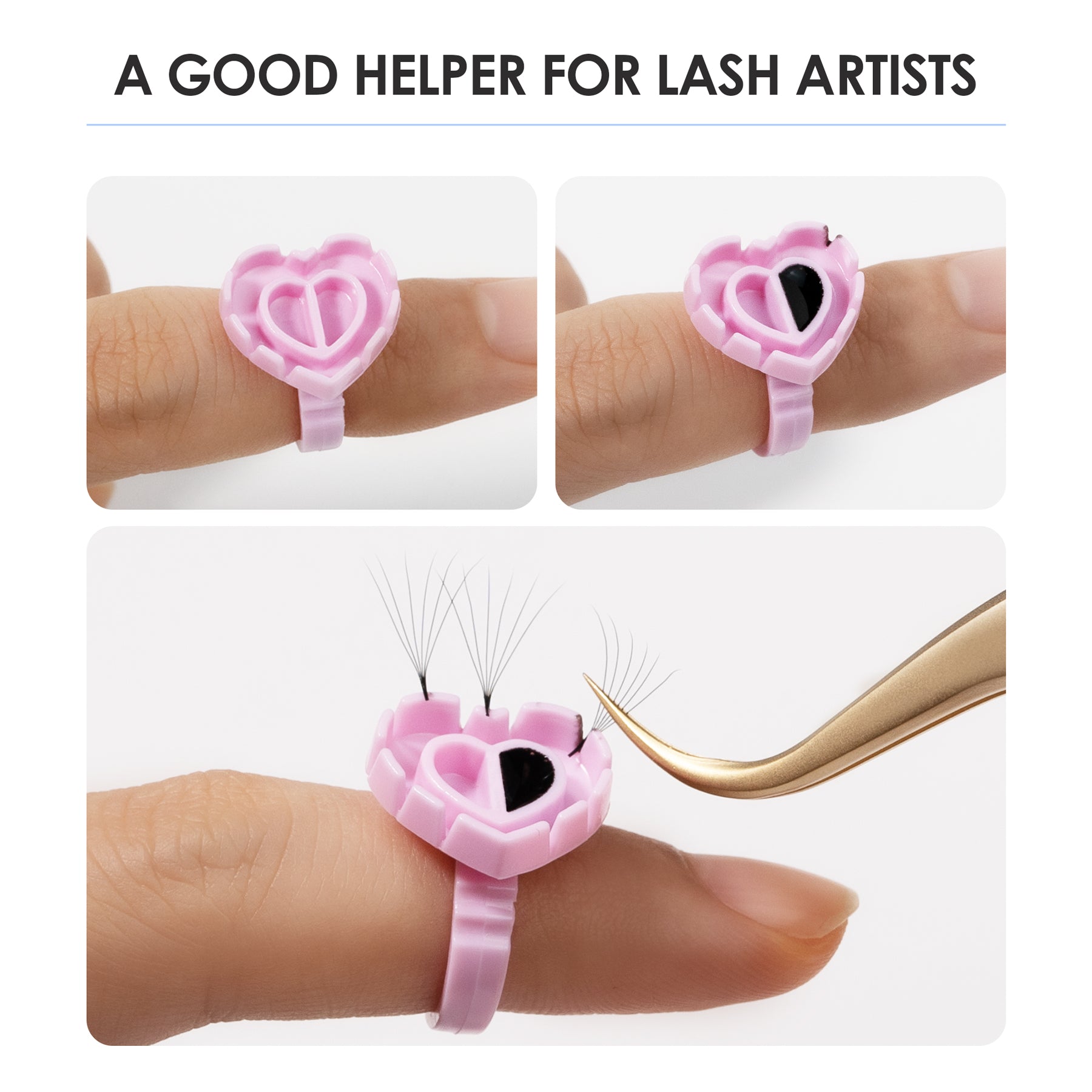 Eyelash Glue Cup Rings 100pcs/pack