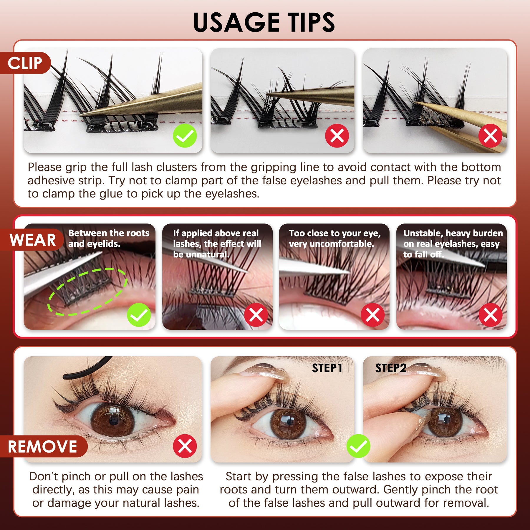 Pop-On Eyelashes - Fox Glam