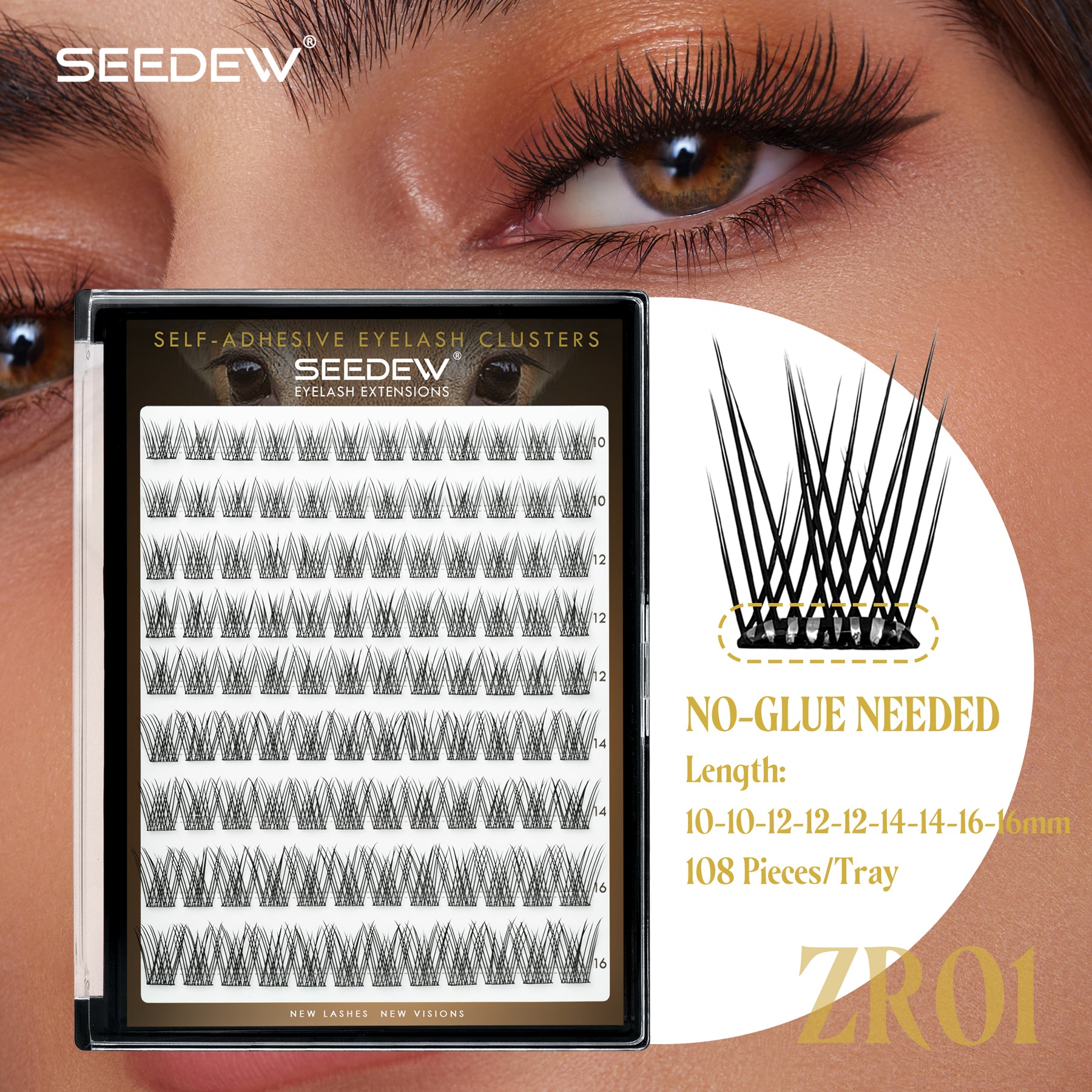 Pop-On Eyelashes - Natural Charm