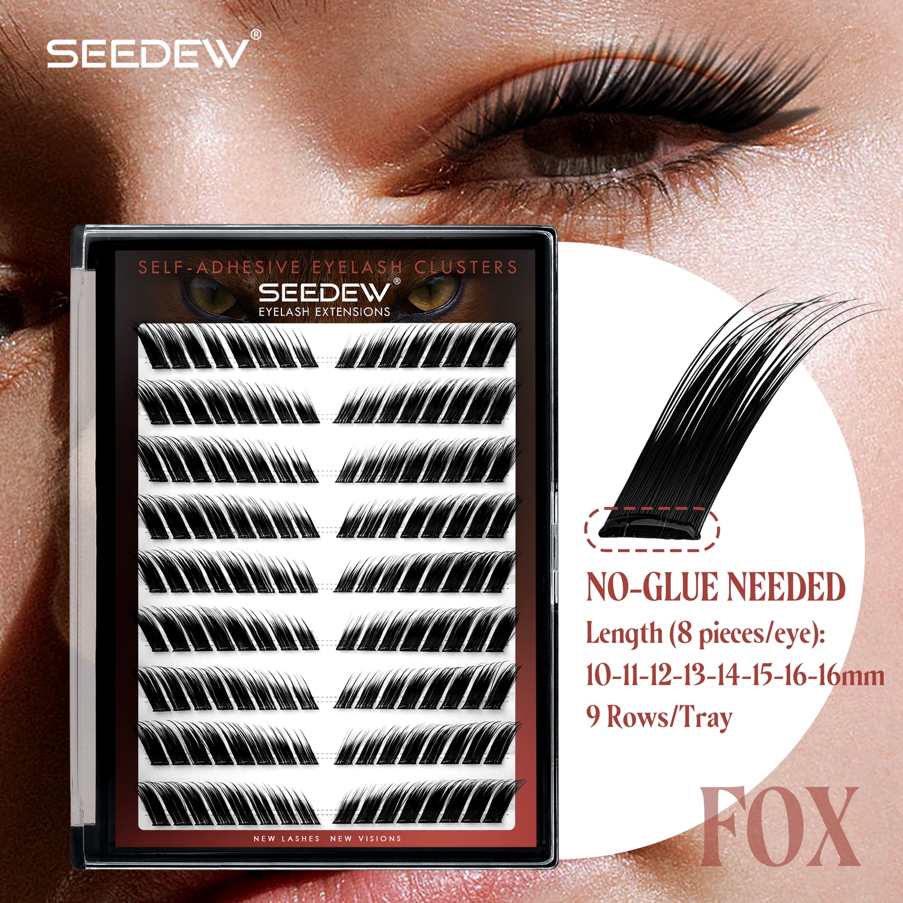 Pop-On Eyelashes - Fox Fairy