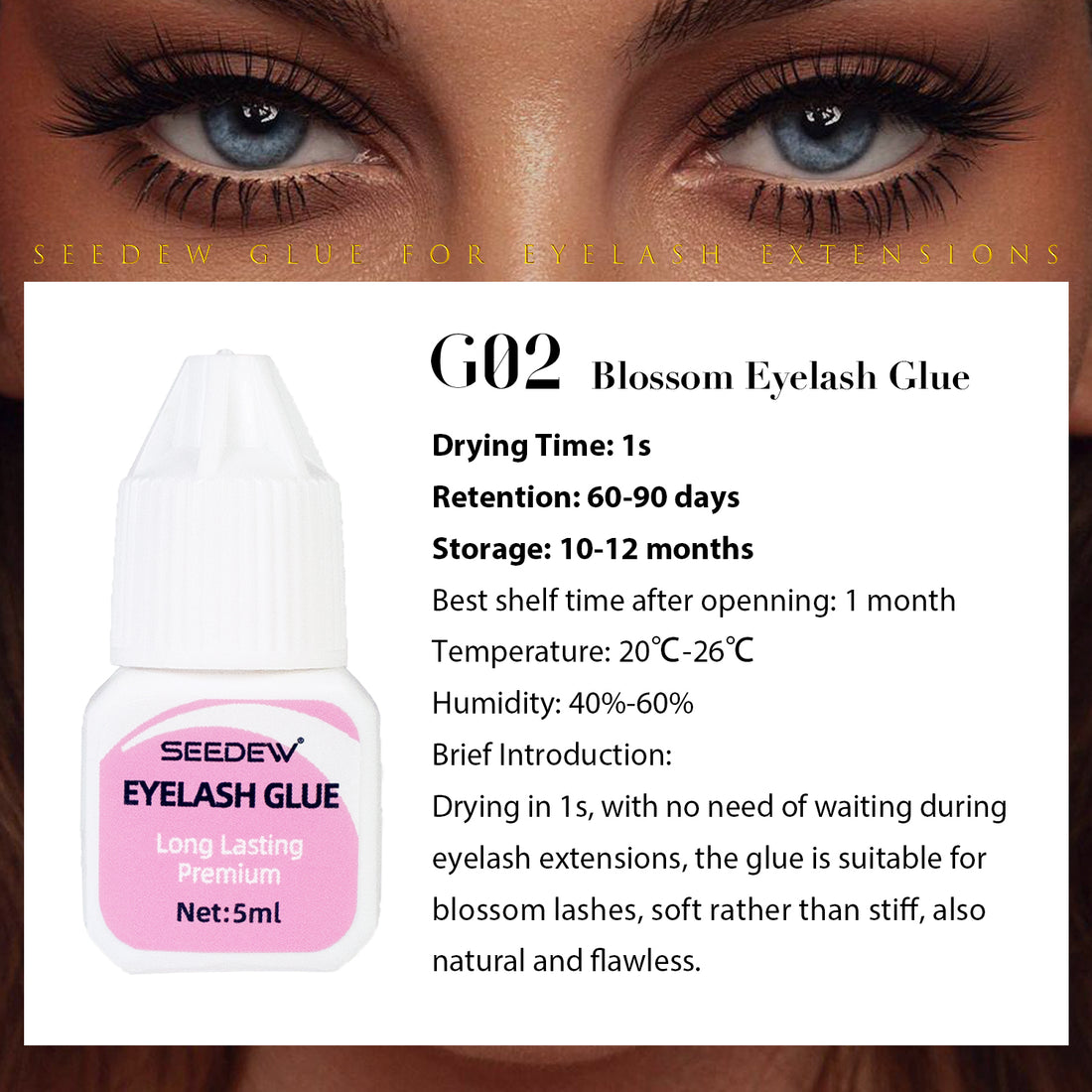 G02 Blossom Eyelash Glue 5ml